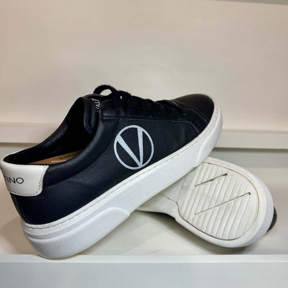 VALENTINO BY MARIO VALENTINO Febo Sauvage Pt. Leather Sneakers Men 7 Women 8.5 - Picture 3 of 16
